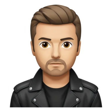 George Michael  young  sticker