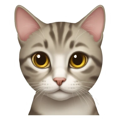 Domestic short hair cat sticker