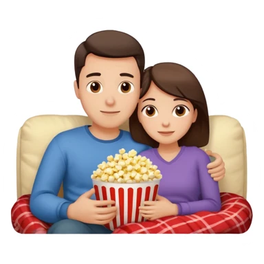 Romantic Netflix and Chill man and woman couple sticker