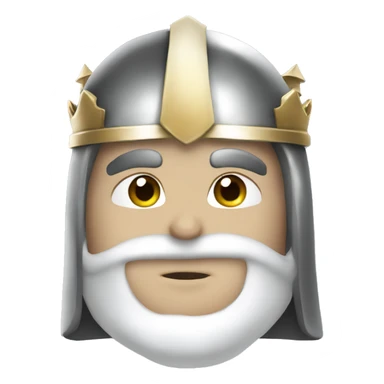 knight, king, white skin, crown helmet, teen, young sticker