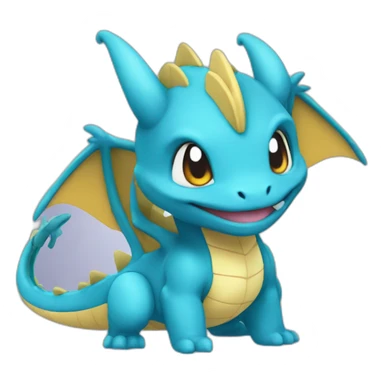 Dragonit chibi pokemon sticker