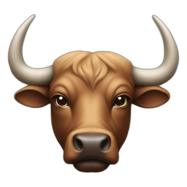 heads down bull sticker