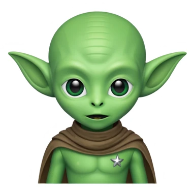 happle alien in star war sticker