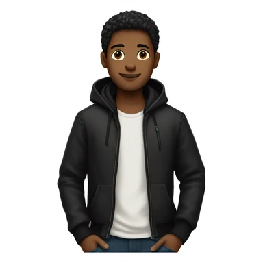 boy in black jacket atlas sticker