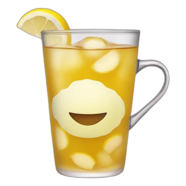 lemon ginger tea sticker