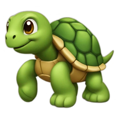 Tortue sur cheval sticker