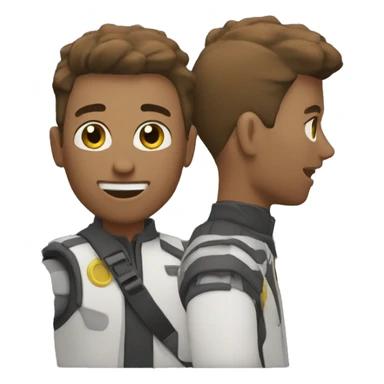 persona cortando un video sticker