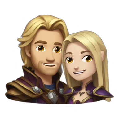 Sylvanas with Anduin sticker