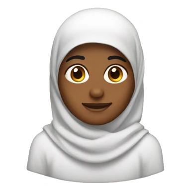 Brown skin Muslim  sticker