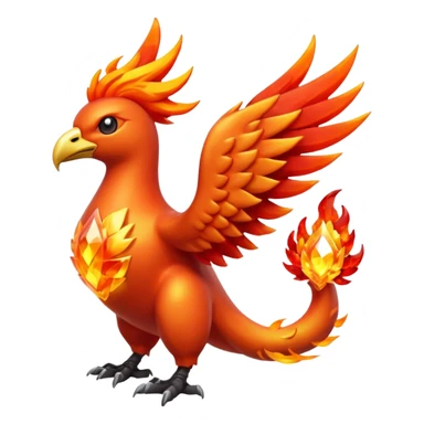 Pokemon legendary laranja and red crystal moltres sticker