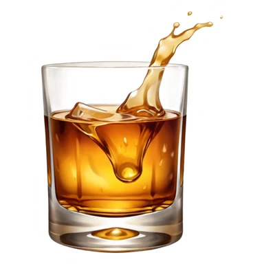 glass of whiskey sticker