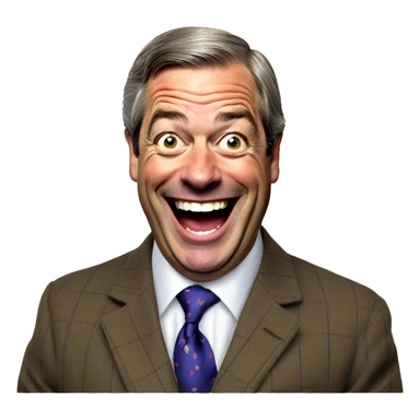 Laughing Nigel farage  sticker