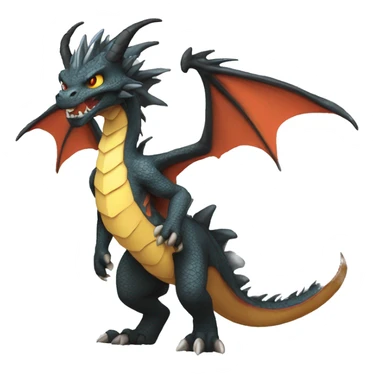 Cool and edgy dragon-Fakémon full body sticker