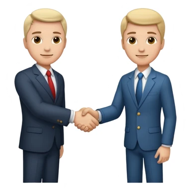 business handshake sticker