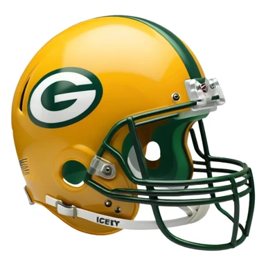 Green Bay packers helmet sticker