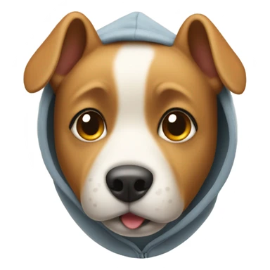 dog in a hoodie sticker