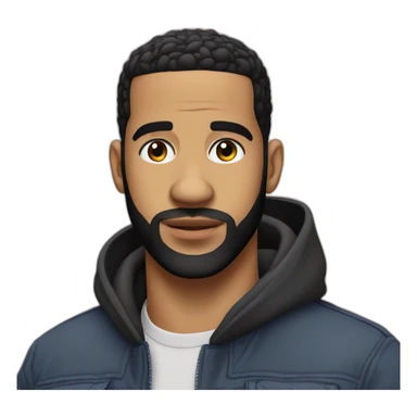 Drake avec une jupe sticker