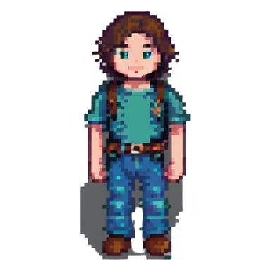 Minecraft character Steve pixel art sticker