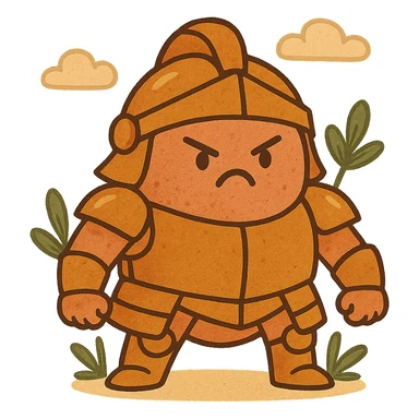 Angry armored cells sticker