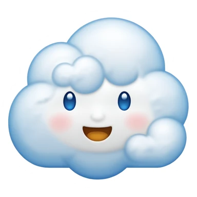 Cloud and bubble chat emoji combined ☁️💬 sticker