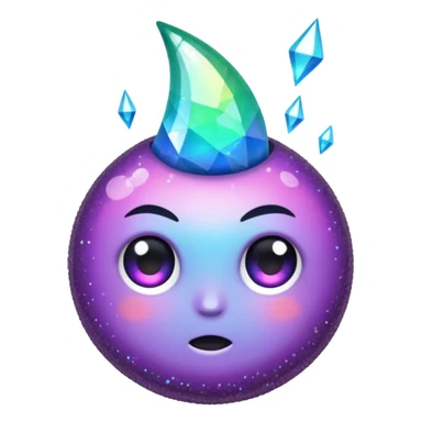 Glitter fatal touch sticker