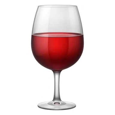 red Wine glass sticker