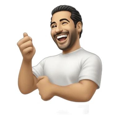 Ali el Hariri laughing out loud sticker