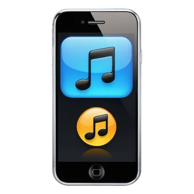 Streaming song on phone sticker