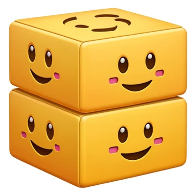 emoji of three boxes sticker