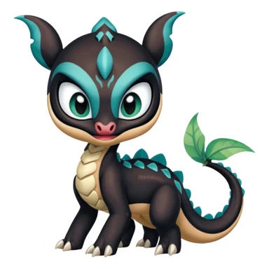Colorful Realistic Exotic Meloetta-Venom-Stitch-Toothless-Fakémon-creature-hybrid sticker