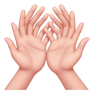 hands that are touching sticker