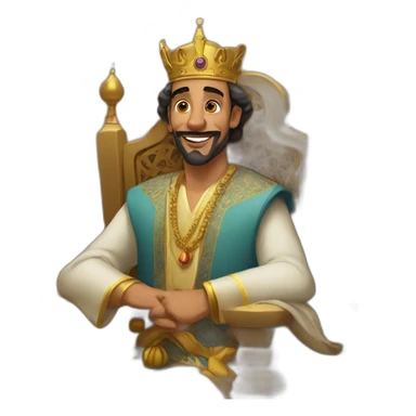 Moroccan king saying good noght sticker