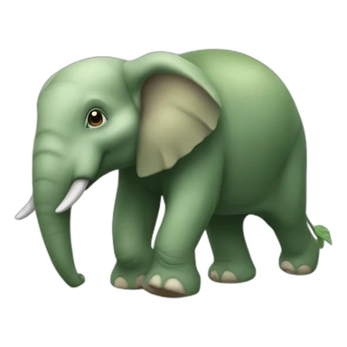 Éléphant sur tortue sticker