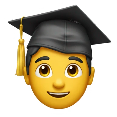 Boy graduating sticker