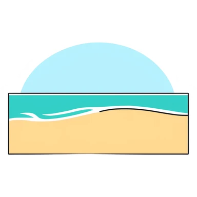 colorful beach windmill spinning in pleasant ocean breeze sticker