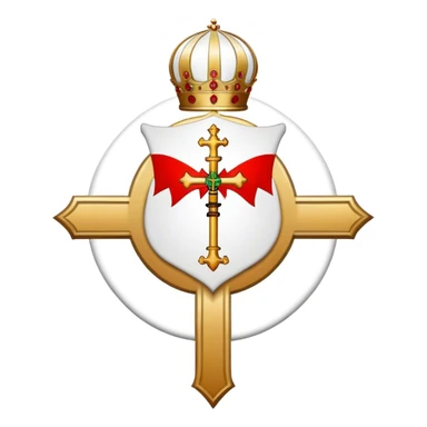 Pope's emblem with a touch of red sticker