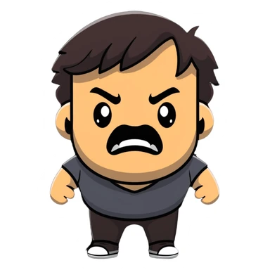 Jack Black with energetic expression sticker