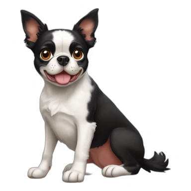 boston terrier et Australian Shepherd sticker