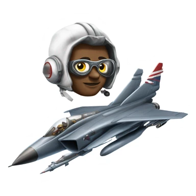 Isaac newton flying a fighter jet sticker