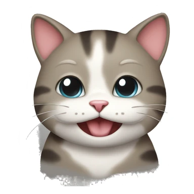 Happy cat in love sticker