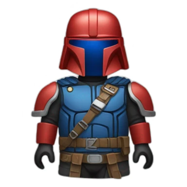 bounty hunter bell red blue sticker