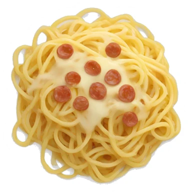 spaghetti carbonara plate  sticker