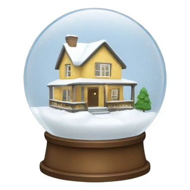 House Snow globe  sticker