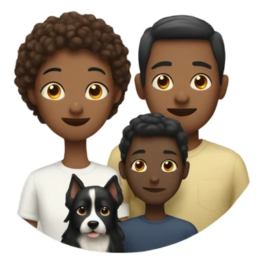 Straight parents with gay son and black dog sticker