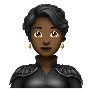 Woman dark angel sticker