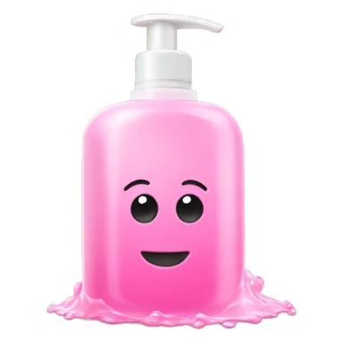 Pink liquid soap  sticker