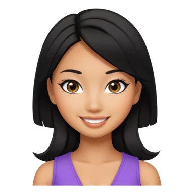 asian tanned beauty standard, pretty bratz baddie, black eyeliner sticker