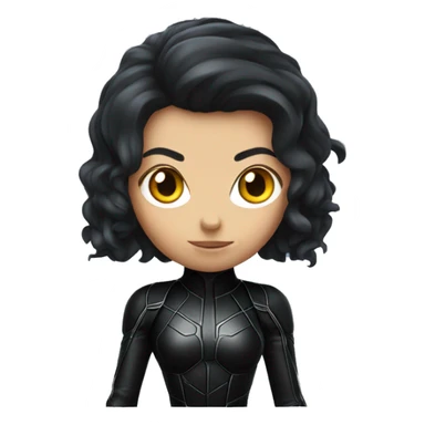 black widow entire figure sticker