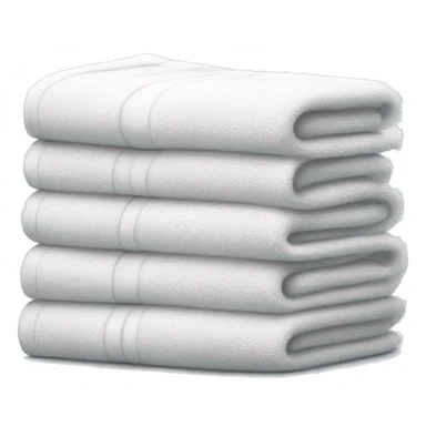 Pile of white towels sticker
