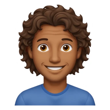 wavy hair mens image sticker